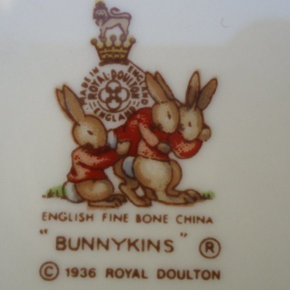 3 Piece bundle 1936 Bunnykins English bone china - Picture 13 of 16
